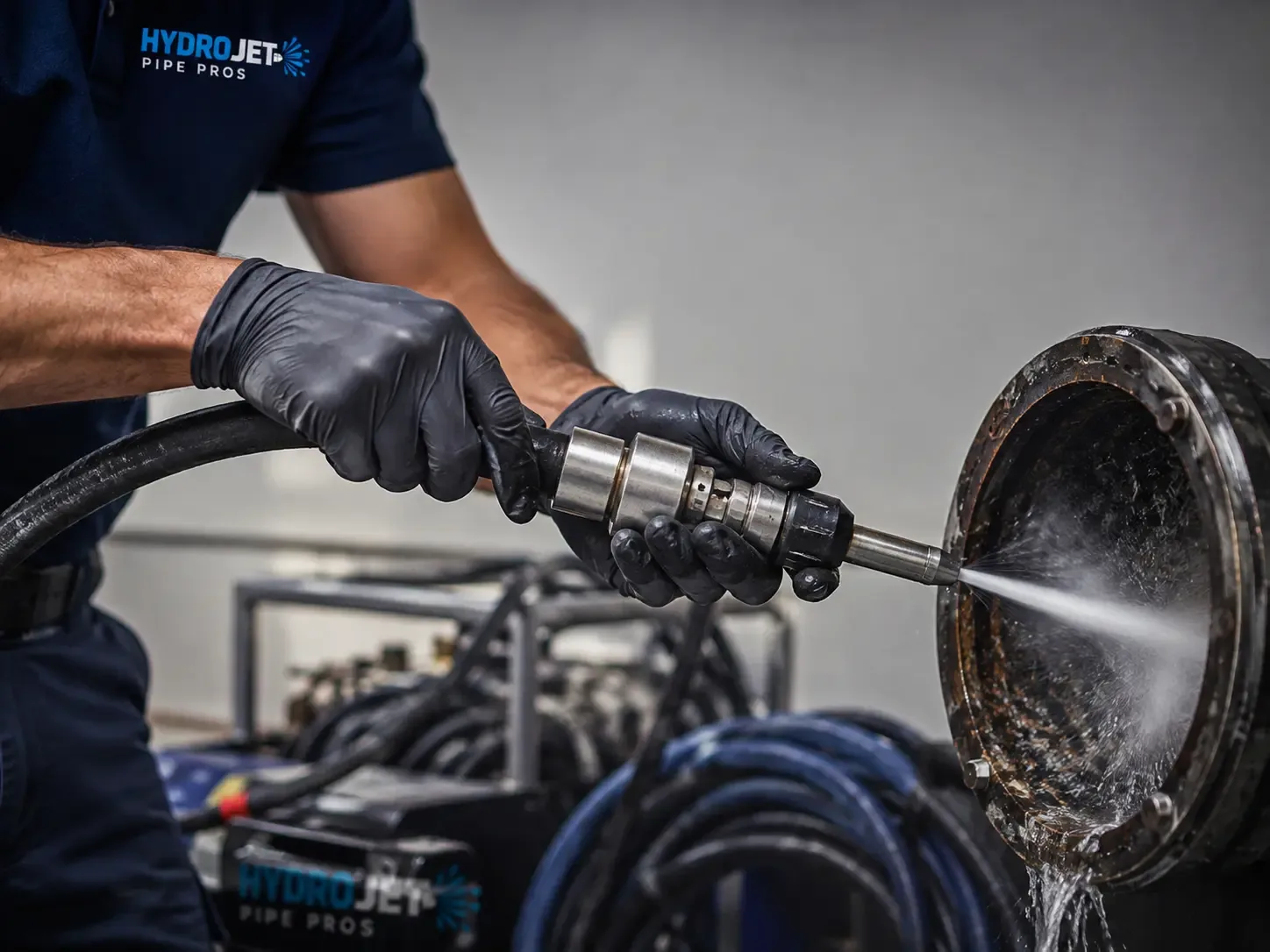 Hydro Jet Pipe Descaling in Carbon, IN